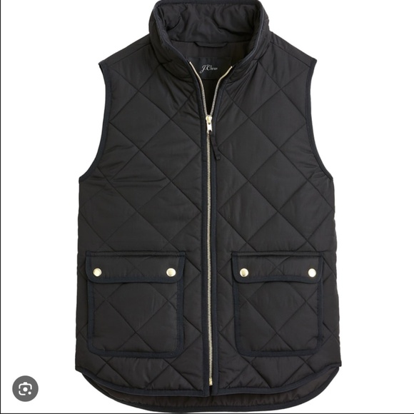 J. Crew Factory Jackets & Blazers - J. Crew Factory Black Quilted Vest
